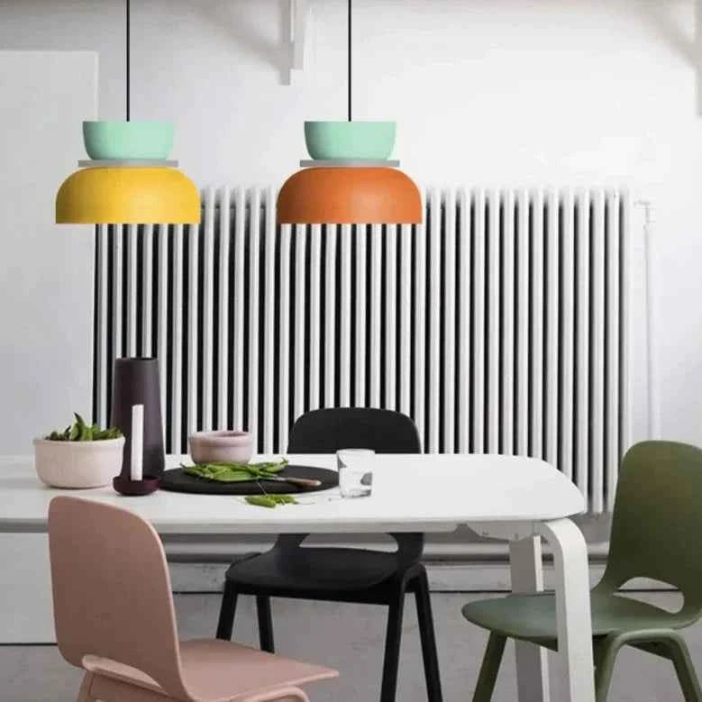 LuminaGlow - Contemporary Pendant Light in Scandinavian Macaron Design